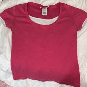 Vibrant Pink Short Sleeve Tee